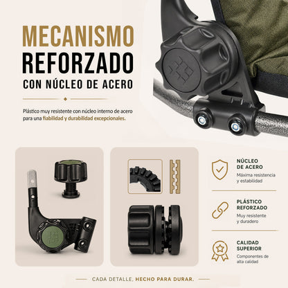 CUZO Mixo – Fauteuil pliant pour camping, pêche, jardin & extérieur, couleur verte