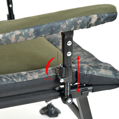 CUZO Enzo – Grand fauteuil pliant Premium pour camping, pêche, jardin & extérieur, couleur verte