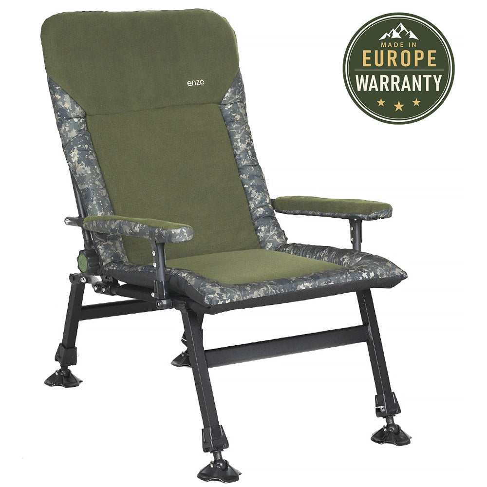 CUZO Enzo - Large folding chair for Carpfishing, Fishing & Outdoor