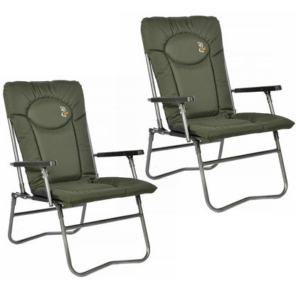 Set of 2 CUZO F7R lightweight folding chairs