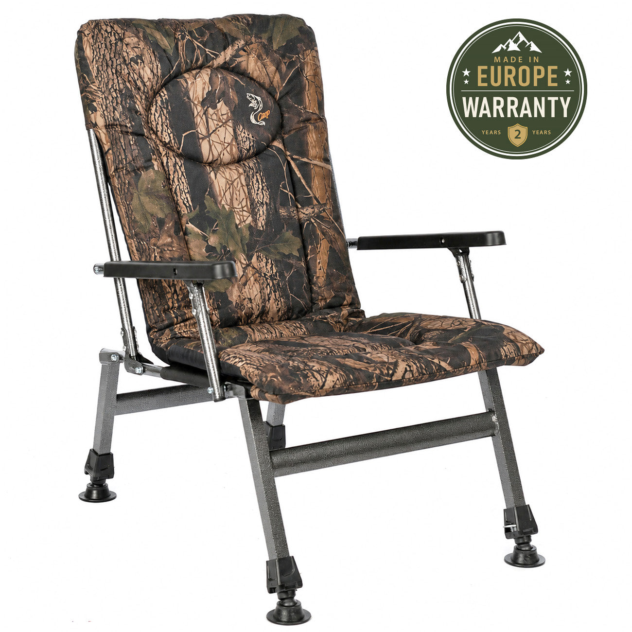 CUZO F8R - Sillón plegable para camping, pesca, jardín y exterior, color Arce