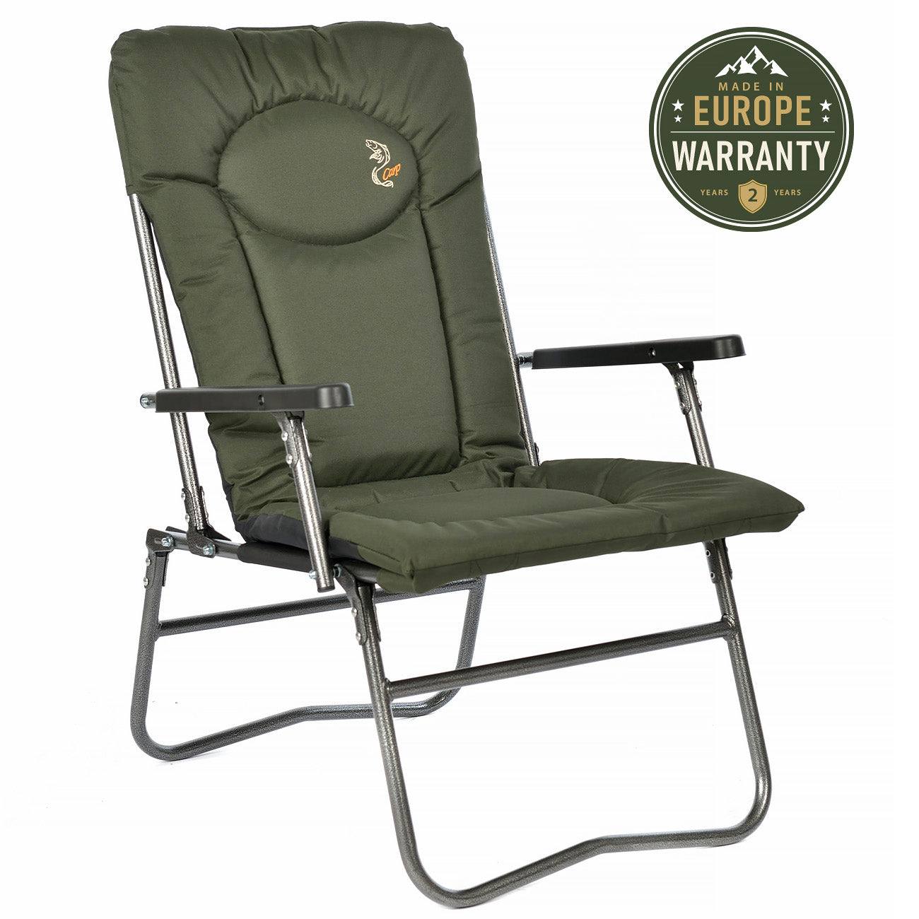 CUZO F7R – Cadeira dobrável leve para camping, pesca, jardim e exterior, cor verde