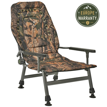 CUZO FK2 - Sillón Grande plegable para camping, pesca, jardín y exterior, color Arce