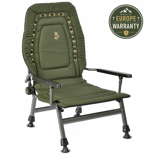 CUZO FK2 - Sillón Grande plegable para camping, pesca, jardín y exterior, color Verde