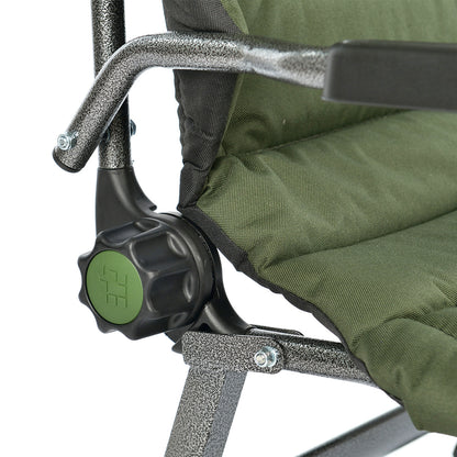 CUZO FK2 – Grand fauteuil pliant pour camping, pêche, jardin & extérieur, couleur verte