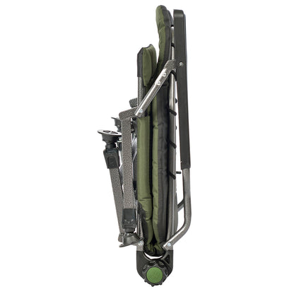 CUZO FK2 – Grand fauteuil pliant pour camping, pêche, jardin & extérieur, couleur verte