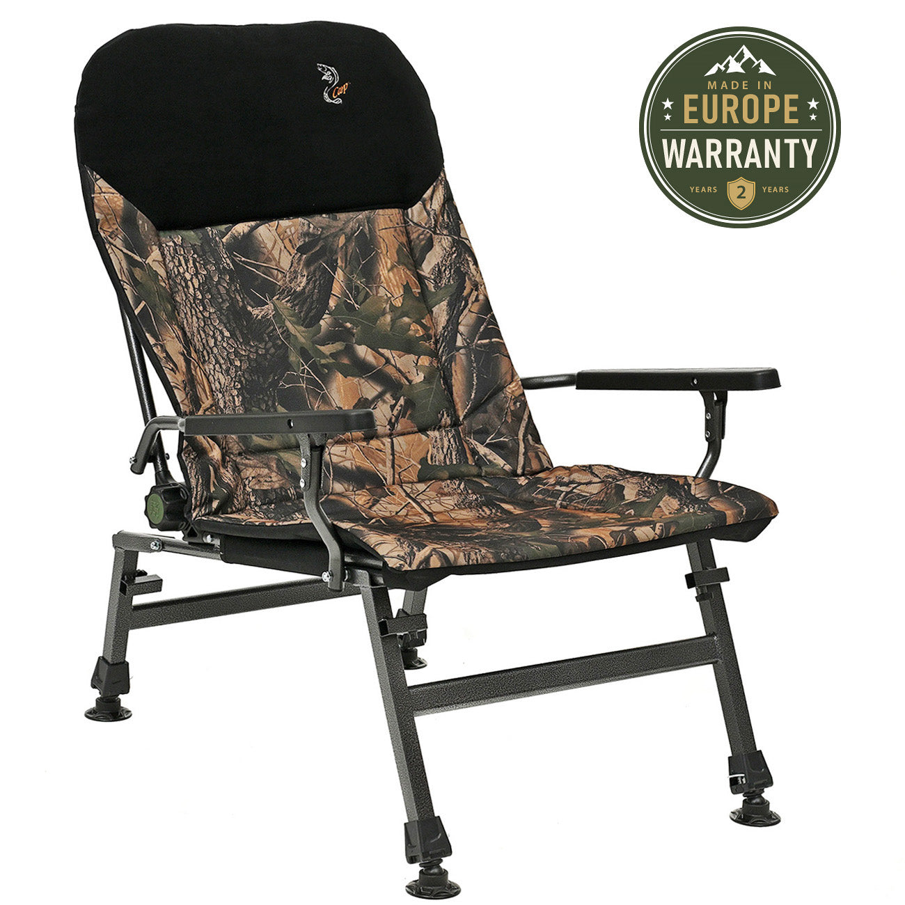 CUZO FK5 - Large folding chair for Camping, Fishing, Garden & Outdoor, color Maple
