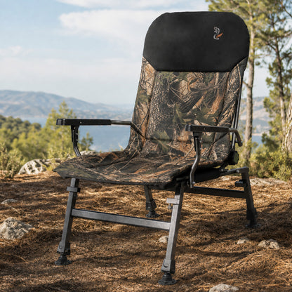 CUZO FK5 - Large folding chair for Camping, Fishing, Garden & Outdoor, color Maple