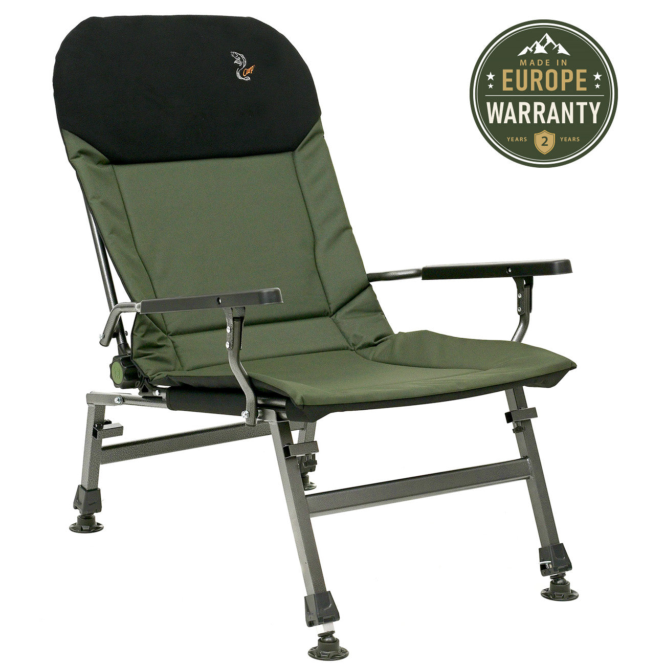 CUZO FK5 - Sillón Grande plegable para camping, pesca, jardín y exterior, color Verde