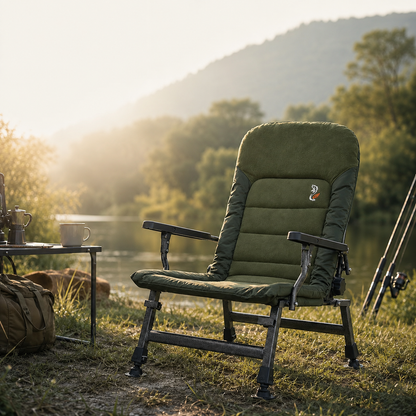 CUZO FK6 - Sillón Premium Grande para camping, pesca, jardín y exterior, color Verde