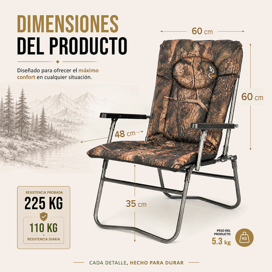 CUZO F7R - Lightweight folding chair for Fishing, Camping & Outdoor