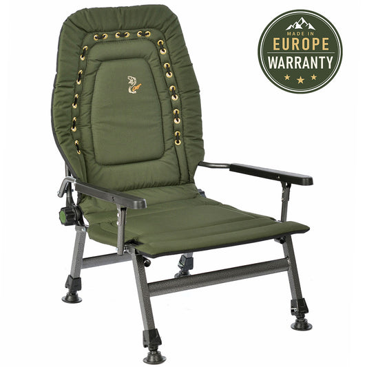 CUZO FK2 - Large folding chair for Carpfishing, Fishing & Outdoor
