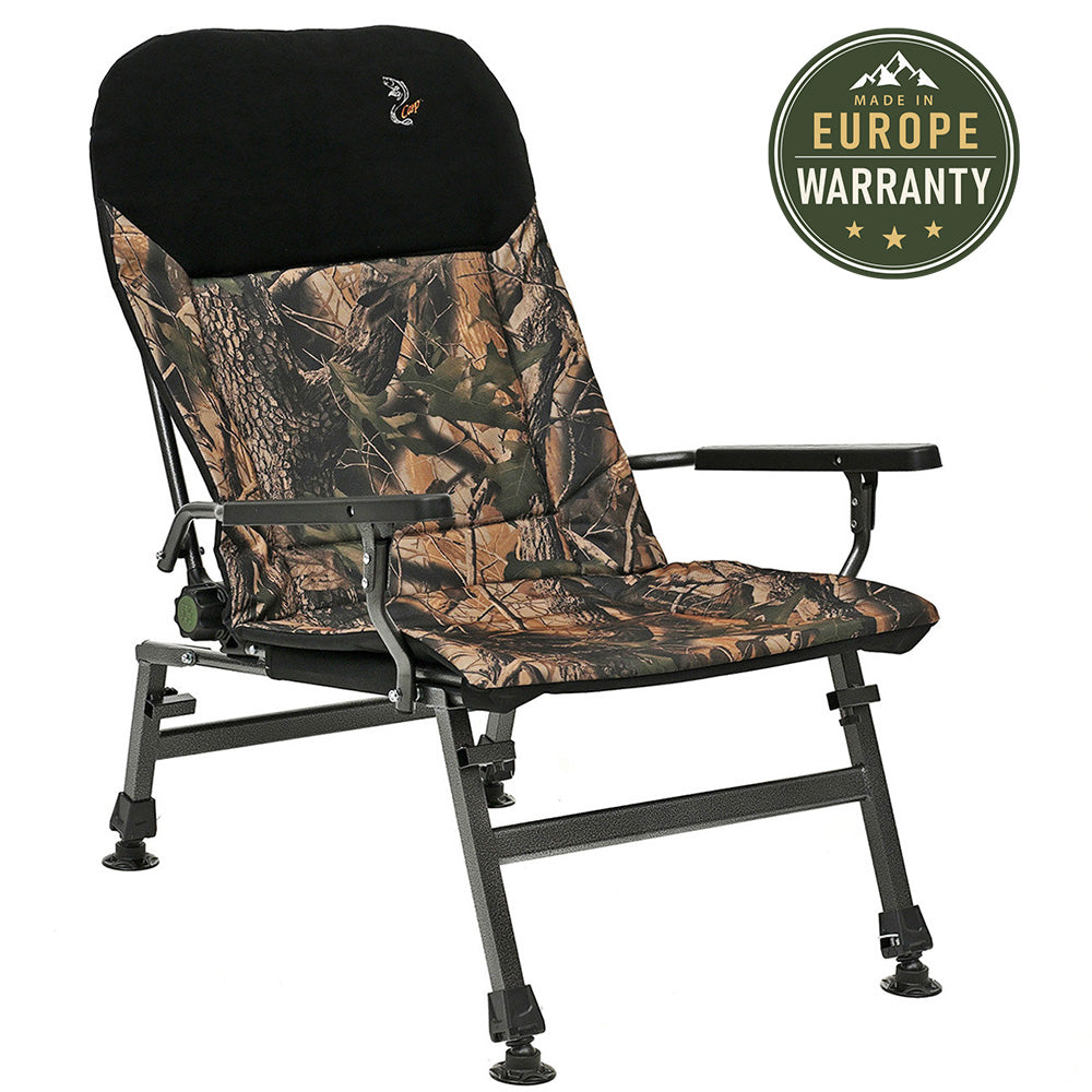 CUZO FK5 – Sillón plegable grande para Carpfishing, Pesca y Outdoor